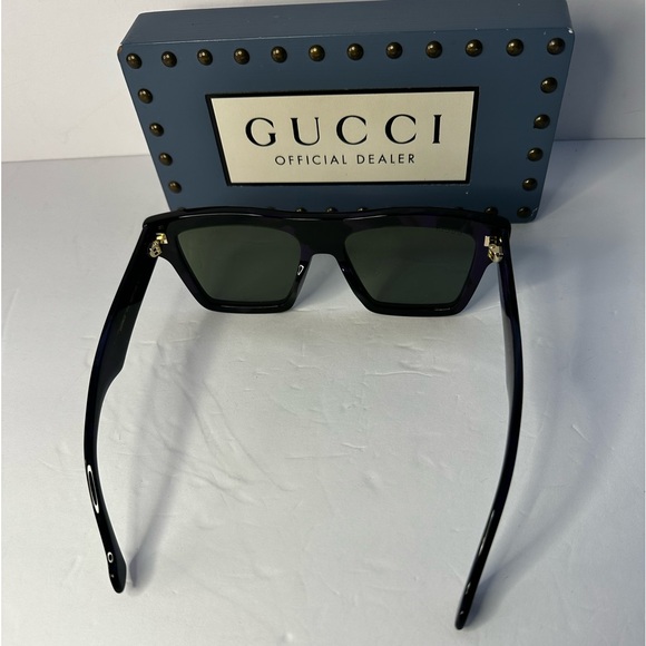 Gucci Men's GG0962Sm Acetate Rectangle Sunglasses - Picture 9 of 15